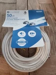 Utilitech 50-ft Rg6 White Coaxial Cable - Lot Of 4. Fixed Price $32.00.