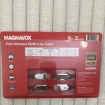 Magnavox Fully Shielded Hdmi 2.0a Gold Plated Cable 6ft 2-pack 4k Hdr. Fixed Price $14.95.