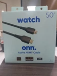 Onn Watch 50' Ft Active Hdmi Cable 4k Ultra Hd Hdr 7.2 Surround Sound Black New. Fixed Price $31.99.