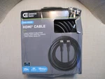 Commercial Electric High Speed 25 Ft. Deluxe Hdmi Cable-black 4k Display 18gbps. Fixed Price $17.99.