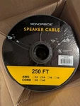 Monoprice Speaker Wire, Cl2 Rated, 4-conductor, 14awg, 250ft, White. Fixed Price $124.99.