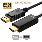 Lot Display Port To Hdmi Cable Dp Adapter Converter Audio Video Pc Hdtv 1080p. Fixed Price $74.99.