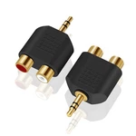 3.5mm Trs To Dual Rca Female Adapter 2 Pack Stereo Audio Breakout Cable. Fixed Price $8.87.
