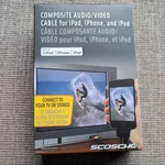 New Scosche Composite Audio/vid Cable For Ipod, Iphone, & Ipad. Fixed Price $7.82.