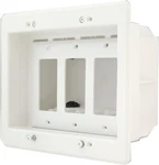 Arlington Industries Dvfr3w-1 Wall Plate, 3 Gang, White. Fixed Price $24.90.