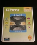 Omni Basics Hdmi Cable 2 Pack With Adapter To Connect Both 9' Cables New. Fixed Price $20.00.