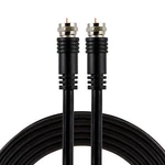Ge Rg59 Coaxial Cable, 6 Ft. F-type Connectors, Double Shielded Coax, Black. Fixed Price $6.48.