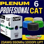 Cat6 Plenum Ethernet Cable 1000ft Cmp 23awg 550mhz Solid 10 Gigabit Network Wire. Fixed Price $99.99.