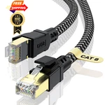 Cabneer Cat 8 Ethernet Cable 4ft, High-speed Braided Internet Black. Fixed Price $15.98.