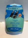 Dynex Audio Subwoofer Cable 25 Ft Dx-av231 Gold-plated Connectors * New. Fixed Price $6.99.