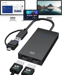 4k Hdmi Splitter For Dual Monitors, Displaylink Certified Monitor Splitter,. Fixed Price $52.95.