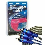 Prolink Dual A/v Series Stereo Rca & Composite Video Interconnect Cables 6 Feet. Fixed Price $12.50.