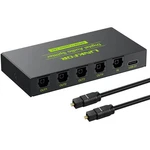 Linkfor Digital Optical Audio 1x4 Splitter Spdif Toslink Black. Fixed Price $34.52.