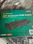 Monoprice 3x1 Enhanced Hdmi Switch W/ Remote 1080p Selector New Sealed. Fixed Price $34.00.