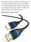 Apojodly 4k Hdmi Cable 8ft High Speed 2.0 4 Foot Ultra Hd To .... Fixed Price $24.98.