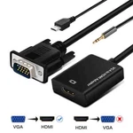 Vga To Hdmi Converter 1080p Hd Adapter With Audio Cable For Hdtv Pc Laptop Tv Us. Fixed Price $5.84.