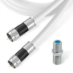 Rg6 White Coaxial Cable For Hd Tv Internet Satellite Antenna Barrel Included New. Fixed Price $14.40.