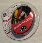 Ge 6 Ft Audio/video Cable 3-male Rca Shielded Multicolor Color Coded New. Fixed Price $13.59.