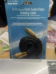 Radio Shack 3ft 91cm Gold Stereo Audio Video Dubbing Cable Rca Connectors. Fixed Price $8.72.