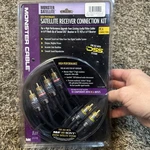 Monster Cable Satellite Receiver Connection Kit Rca 1m 3.3ft. Fixed Price $19.99.