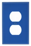 Leviton 1-gang, 1-duplex, Midway Nylon Wallplate, Size, 1 Pack, Blue. Fixed Price $7.99.