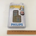 Philips Swv3505w/17 Component Video Cable 6' 24 Karat Gold Plated New Fast Ship. Fixed Price $10.95.
