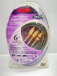 Rca High Performance Digital Audio/video Dvd Cable 6ft (1.8m) Dt6av New. Fixed Price $8.40.