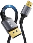Stouchi Vesa Certified Displayport 2.1 Cable 10ft/3m, 54gbps Uhbr13.5 16k 8k 4k. Fixed Price $19.99.