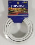 White 25' Ft Rg6u Coaxial Digital Video Cable Hd Tv Satellite Antenna Topzone. Fixed Price $9.99.