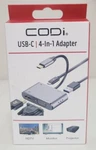 Codi 4-in-1 Usb-c Display Adapter Hdmi Vga, Pd Usb-a 3.0 A01063m Brand New. Fixed Price $28.00.